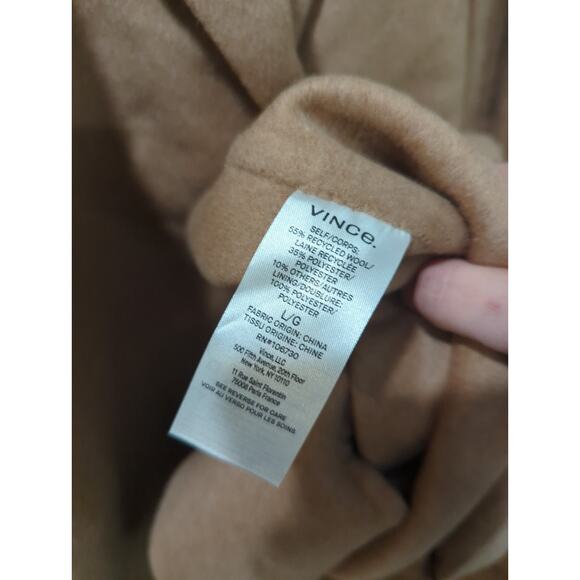 Vince Tan Wool Coat - Picture 6 of 7
